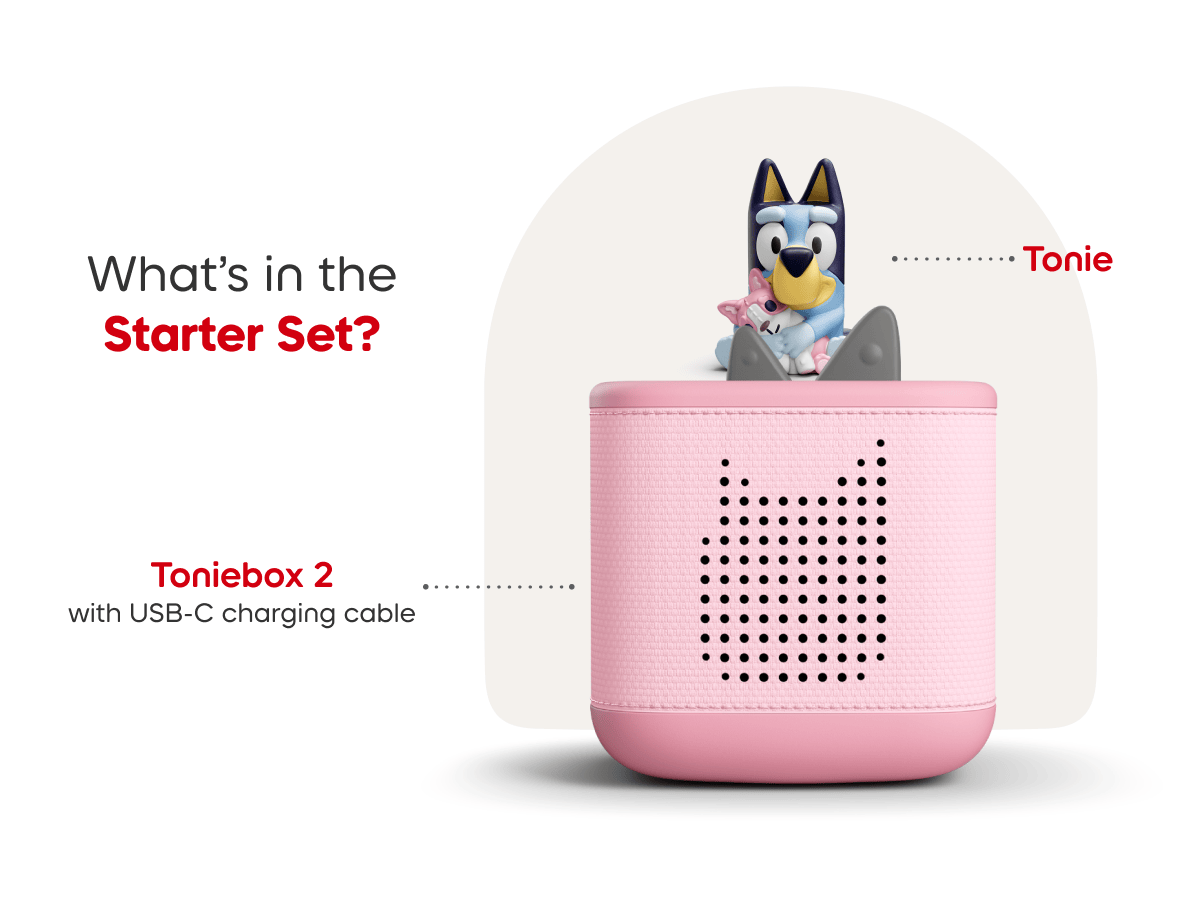 Bluey Toniebox 2 Starter Set - Cloud Pink - Image 3