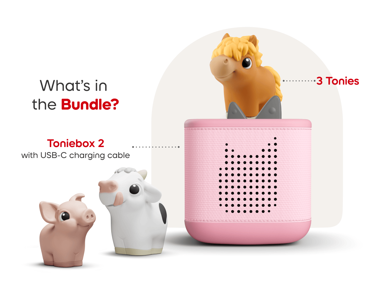 My First Tonies Farm Set Toniebox 2 Starter Set - Cloud Pink - Image 4