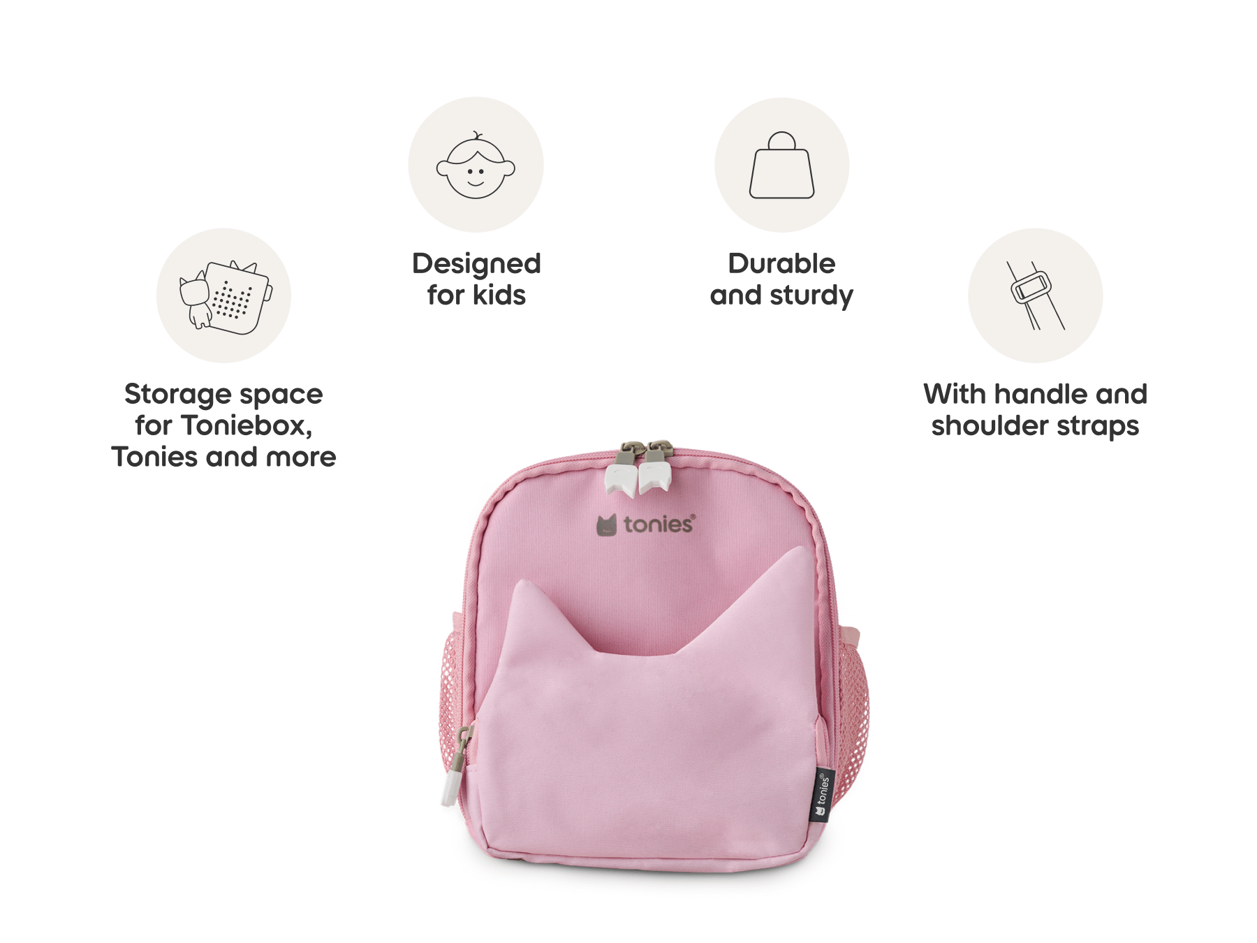 tonies® Adventure Backpack - Cloud Pink - Image 4