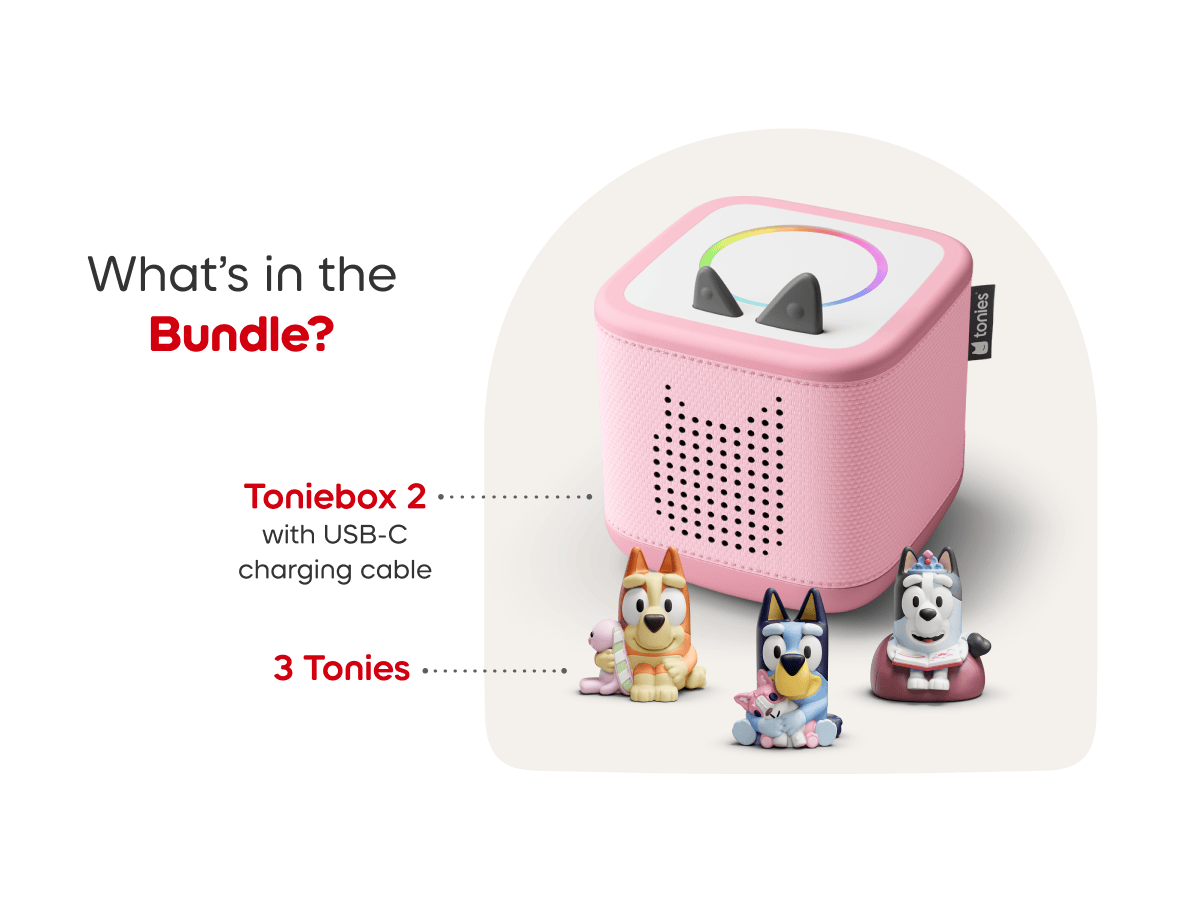 Bluey Toniebox 2 Cloud Pink Starter Set - Image 5